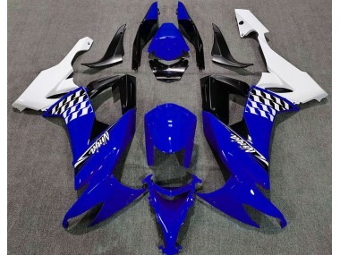 08-10 Azul Brillante & Blanco ZX10R Carenados Moto