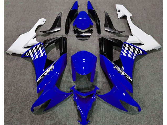 08-10 Azul Brillante & Blanco ZX10R Carenados Moto 08-10 Azul Brillante & Blanco ZX10R Carenados Moto