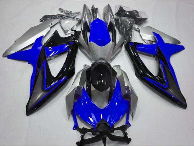 08-10 Azul & Plata GSXR 600-750 Carenados Moto