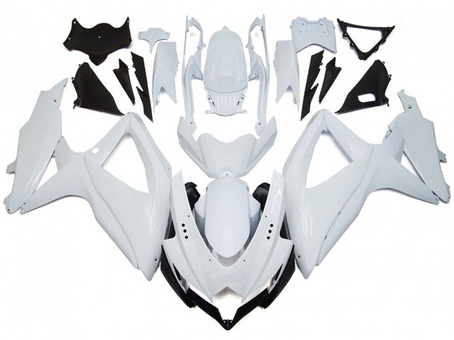 08-10 Blanco Brillante Brillante GSXR 600-750 Carenados Moto 08-10 Blanco Brillante Brillante GSXR 600-750 Carenados Moto