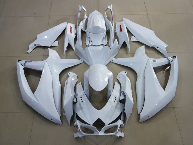08-10 Blanco Brillante & Rojo GSXR 600-750 Carenados Moto 08-10 Blanco Brillante & Rojo GSXR 600-750 Carenados Moto