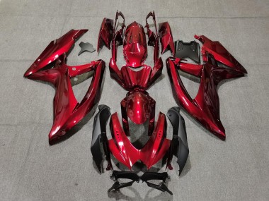 08-10 Color Rojo Oscuro GSXR 600-750 Carenados Moto