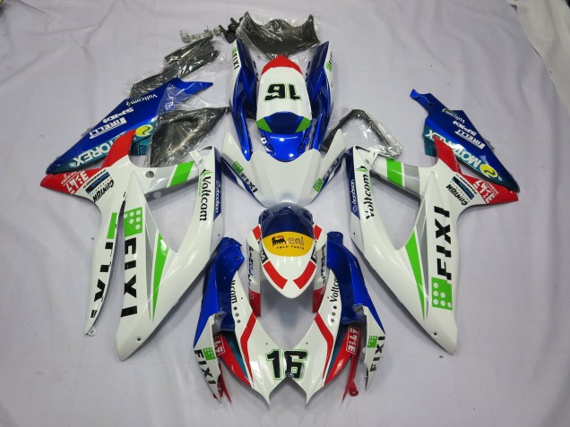 08-10 Fixi Azul GSXR 600-750 Carenados Moto 08-10 Fixi Azul GSXR 600-750 Carenados Moto