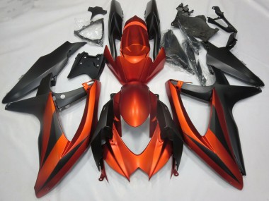 08-10 Naranja Mate Quemado GSXR 600-750 Carenados Moto