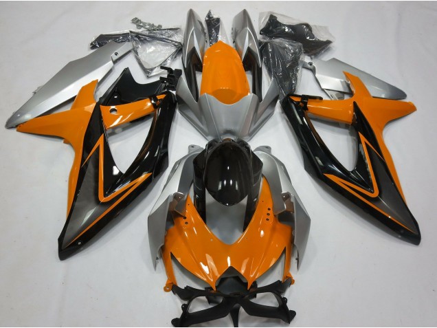08-10 Naranja & Plata GSXR 600-750 Carenados Moto 08-10 Naranja & Plata GSXR 600-750 Carenados Moto