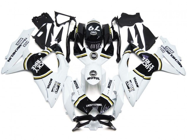 08-10 Negro Lucky Strike 79 GSXR 600-750 Carenados Moto 08-10 Negro Lucky Strike 79 GSXR 600-750 Carenados Moto