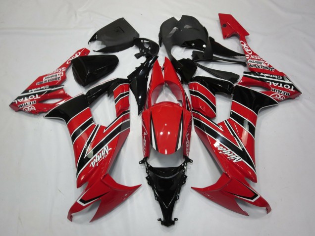 08-10 Negro Rojo ZX10R Carenados Moto 08-10 Negro Rojo ZX10R Carenados Moto
