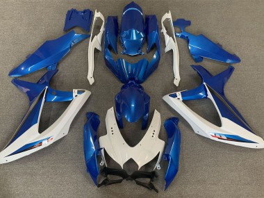 08-10 OEM Estilo Azul & Blanco GSXR 600-750 Carenados Moto