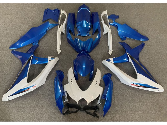 08-10 OEM Estilo Azul & Blanco GSXR 600-750 Carenados Moto 08-10 OEM Estilo Azul & Blanco GSXR 600-750 Carenados Moto