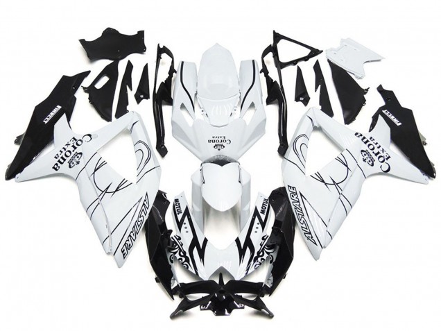 08-10 Personalizado Corona Especial Con Blanco GSXR 600-750 Carenados Moto 08-10 Personalizado Corona Especial Con Blanco GSXR 600-750 Carenados Moto