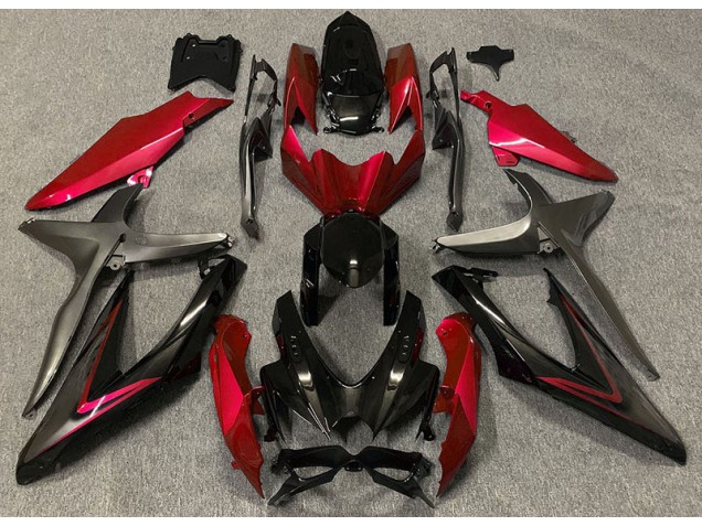 08-10 Rojo Brillante & Verde R GSXR 600-750 Carenados Moto 08-10 Rojo Brillante & Verde R GSXR 600-750 Carenados Moto