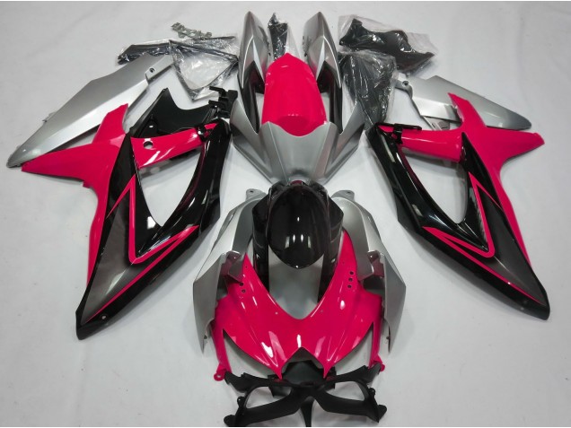 08-10 Rojo & Plata GSXR 600-750 Carenados Moto 08-10 Rojo & Plata GSXR 600-750 Carenados Moto