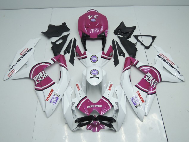 08-10 Rosa Lucky Strike GSXR 600-750 Carenados Moto 08-10 Rosa Lucky Strike GSXR 600-750 Carenados Moto