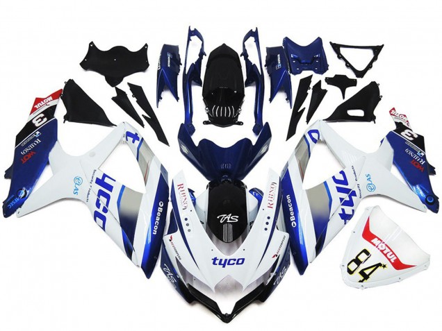 08-10 Tyco Estilo Personalizado Brillante GSXR 600-750 Carenados Moto 08-10 Tyco Estilo Personalizado Brillante GSXR 600-750 Carenados Moto
