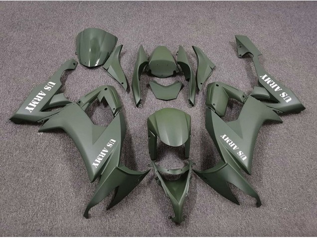 08-10 US Army Verde Mate ZX10R Carenados Moto 08-10 US Army Verde Mate ZX10R Carenados Moto