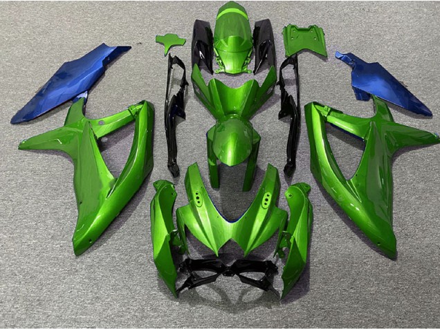 08-10 Verde & Azul GSXR 600-750 Carenados Moto 08-10 Verde & Azul GSXR 600-750 Carenados Moto