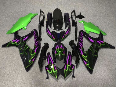 08-10 Verde & Magenta Llama GSXR 600-750 Carenados Moto