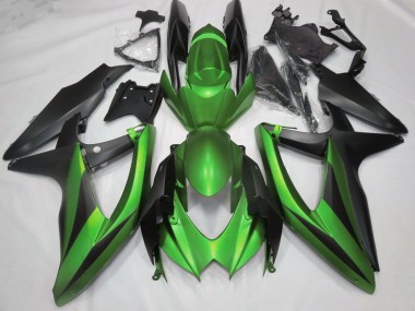 08-10 Verde Mate Sin R GSXR 600-750 Carenados Moto