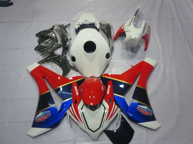 08-11 Blanco Azul & Rojo CBR1000RR Carenados Moto 08-11 Blanco Azul & Rojo CBR1000RR Carenados Moto