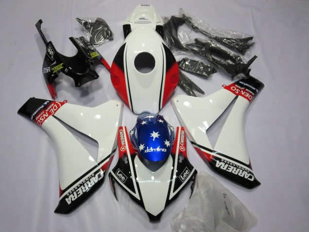 08-11 Blanco Carrera CBR1000RR Carenados Moto 08-11 Blanco Carrera CBR1000RR Carenados Moto