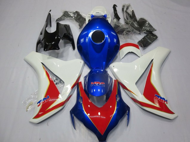 08-11 Blanco Rojo & Azul Profundo CBR1000RR Carenados Moto