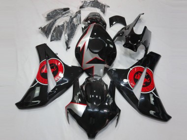 08-11 Negro Brillante & Rojo CBR1000RR Carenados Moto