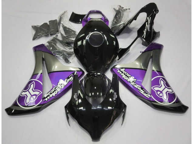 08-11 Púrpura Sobre Negro Personalizado CBR1000RR Carenados Moto 08-11 Púrpura Sobre Negro Personalizado CBR1000RR Carenados Moto