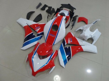08-11 Rojo Azul & Blanco CBR1000RR Carenados Moto