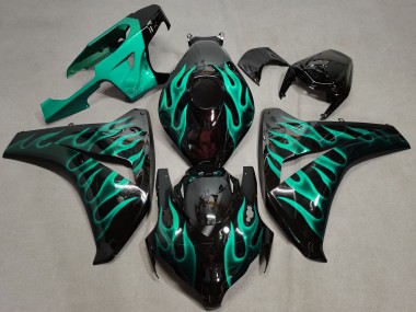 08-11 Verde Azulado Llama CBR1000RR Carenados Moto