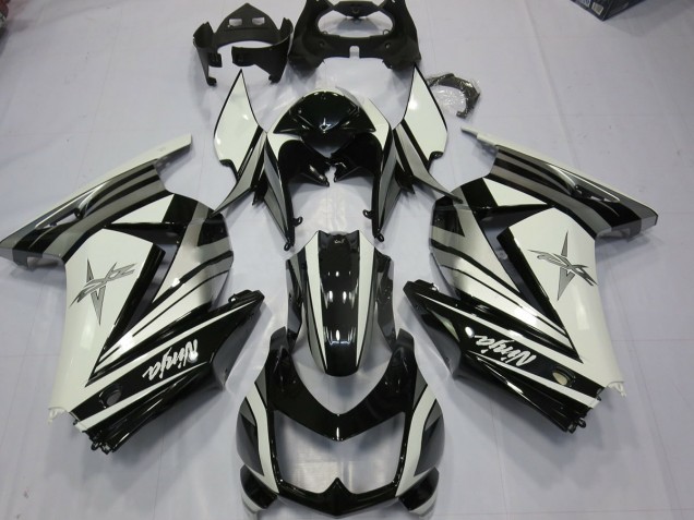 08-12 Estrella De Plata Blanca Ninja 250 Carenados Moto 08-12 Estrella De Plata Blanca Ninja 250 Carenados Moto