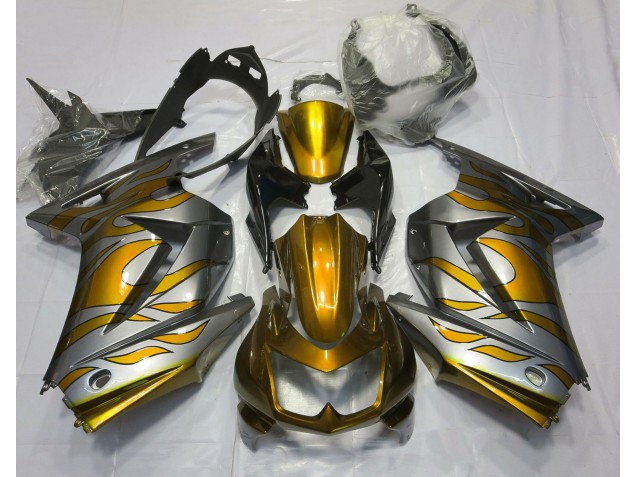 08-12 Oro & Plata Llama Ninja 250 Carenados Moto 08-12 Oro & Plata Llama Ninja 250 Carenados Moto