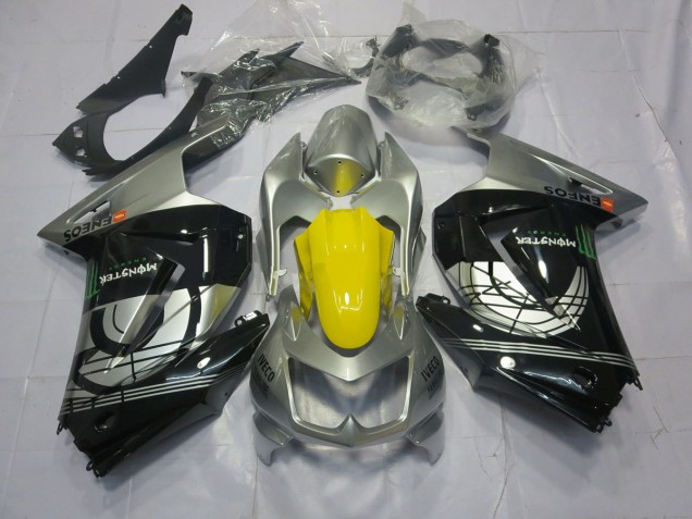 08-12 Plata & Negro Ninja 250 Carenados Moto 08-12 Plata & Negro Ninja 250 Carenados Moto