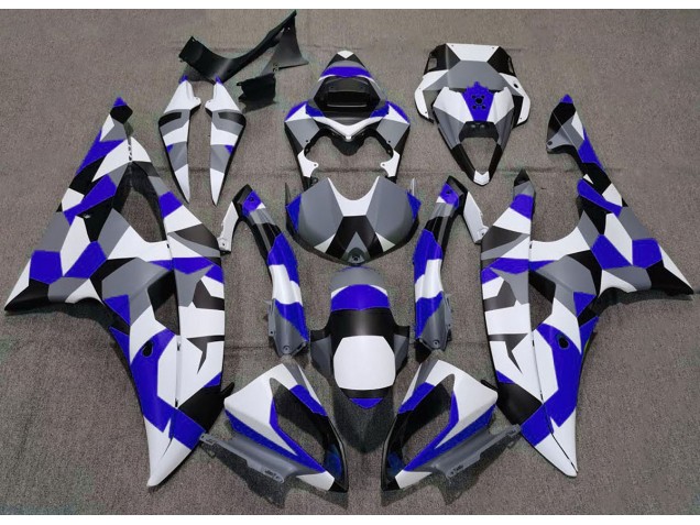 08-16 Azul Camuflaje Liso R6 Carenados Moto 08-16 Azul Camuflaje Liso R6 Carenados Moto