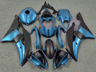 08-16 Azul Eléctrico & Negro Mate R6 Carenados Moto