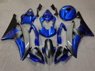 08-16 Azul Oscuro & Negro Mate R6 Carenados Moto