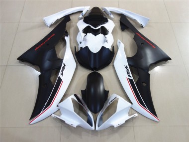 08-16 Blanco Con Estilo Negro Personalizado OEM R6 Carenados Moto