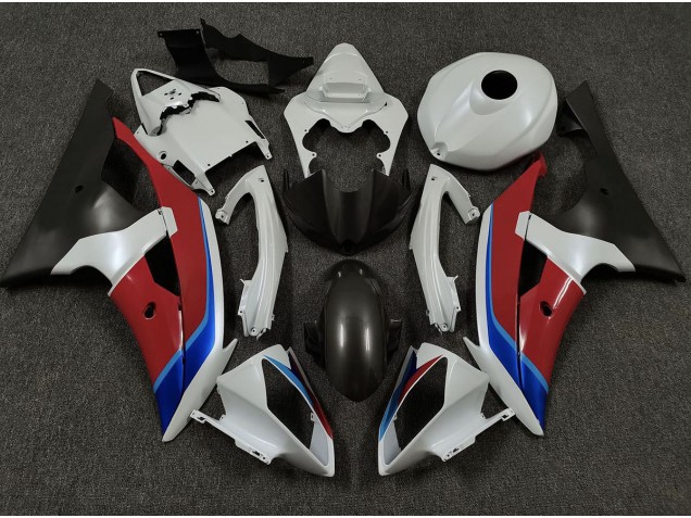 08-16 Blanco Rojo & Azul R6 Carenados Moto 08-16 Blanco Rojo & Azul R6 Carenados Moto