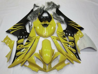 08-16 Estilo Amarillo Llama R6 Carenados Moto