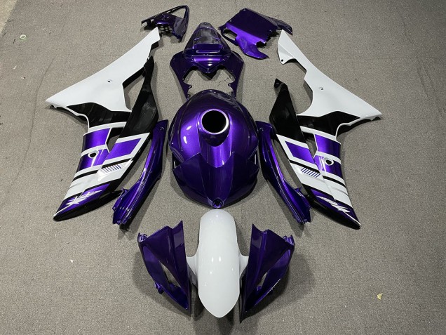 08-16 Estilo Morado Blanco & Negro OEM R6 Carenados Moto 08-16 Estilo Morado Blanco & Negro OEM R6 Carenados Moto