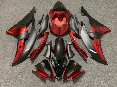 08-16 Estilo Personalizado OEM Rojo / Negro R6 Carenados Moto