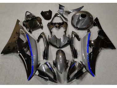 08-16 Fibra De Carbono & Azul R6 Carenados Moto