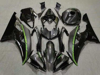 08-16 Fibra De Carbono & Verde R6 Carenados Moto