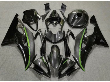 08-16 Fibra De Carbono & Verde R6 Carenados Moto