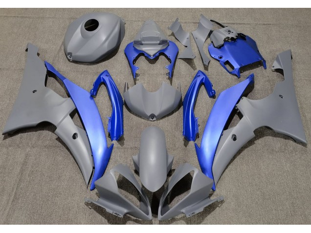 08-16 Gris Mate & Azul R6 Carenados Moto 08-16 Gris Mate & Azul R6 Carenados Moto