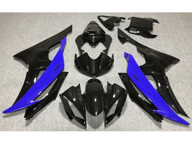 08-16 Negro Brillante & Azul R6 Carenados Moto 08-16 Negro Brillante & Azul R6 Carenados Moto