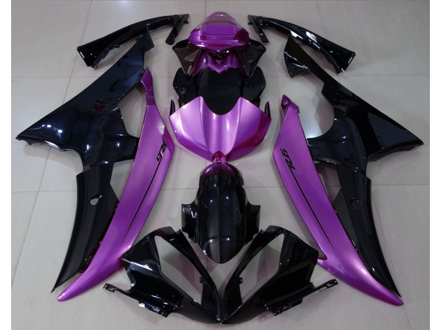 08-16 Negro Brillante & Morado Rosa R6 Carenados Moto 08-16 Negro Brillante & Morado Rosa R6 Carenados Moto