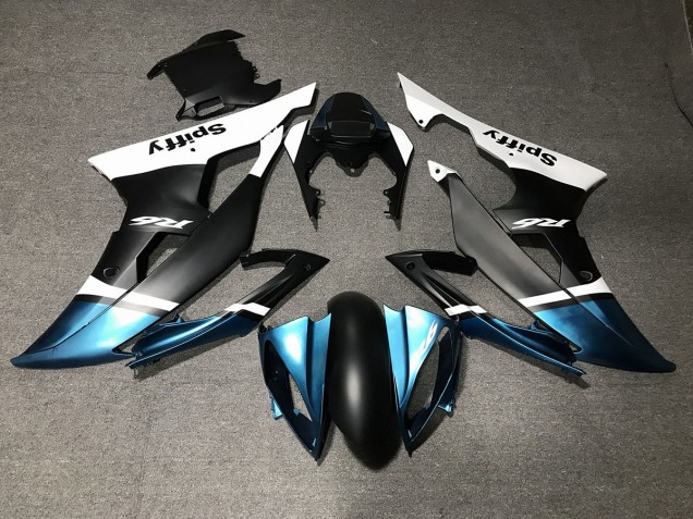 08-16 Negro Mate & Azul Especial R6 Carenados Moto 08-16 Negro Mate & Azul Especial R6 Carenados Moto