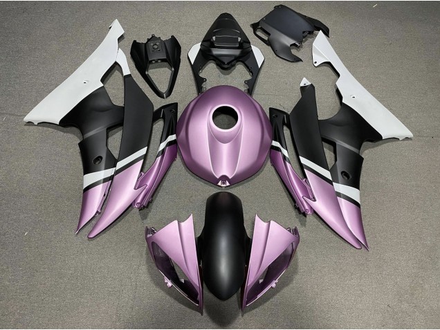 08-16 Negro Mate & Morado Claro R6 Carenados Moto 08-16 Negro Mate & Morado Claro R6 Carenados Moto