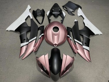 08-16 Negro Mate & Oro Rosa R6 Carenados Moto
