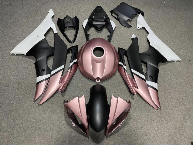 08-16 Negro Mate & Oro Rosa R6 Carenados Moto 08-16 Negro Mate & Oro Rosa R6 Carenados Moto